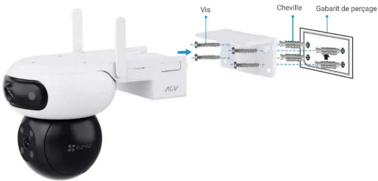 EZVIZ CB90x Dual 4G Kit - Montage au plafond/Support mural - 2