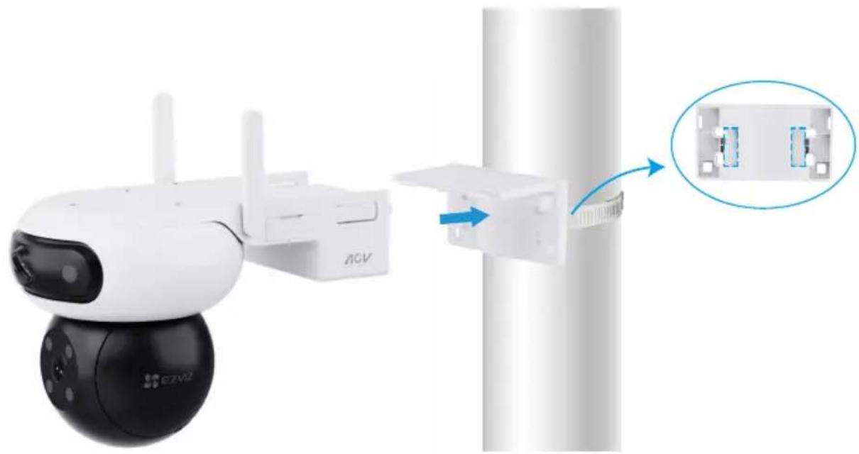 EZVIZ CB90x Dual 4G Kit - Montage sur poteau - 1