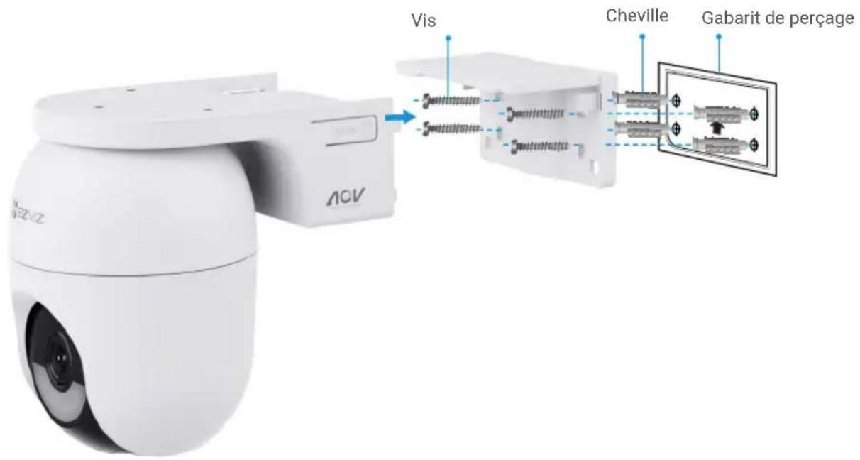 EZVIZ CB8 Lite 4G - Montage au plafond/Support mural - 3