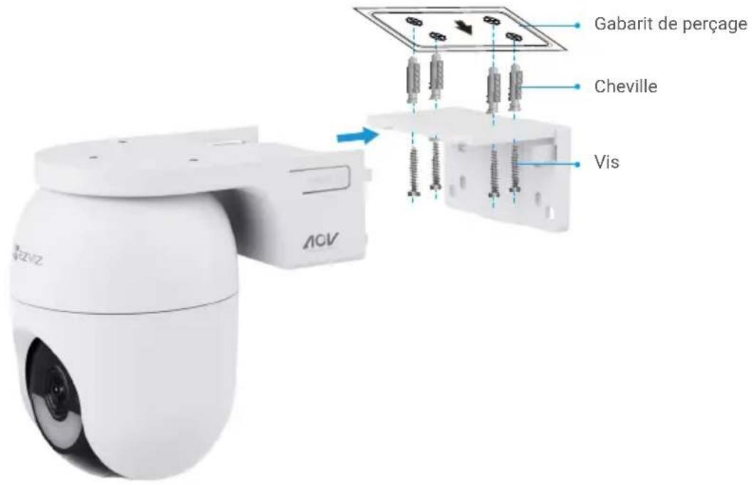 EZVIZ CB8 Lite 4G - Montage au plafond/Support mural - 2