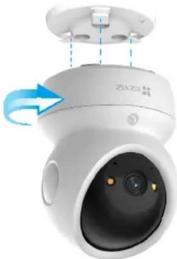 EZVIZ H6c G1 4K - Installation de la caméra - 2