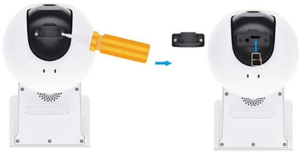 EZVIZ CB8 Pro - Installation de la carte microSD (facultatif) - 1