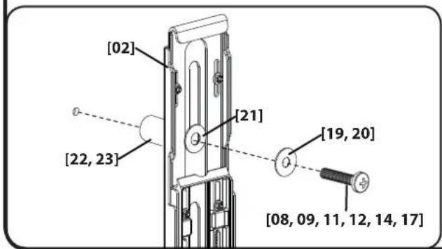 SANUS LL11B3 - 1-2 Attach Brackets to a TV with a fl at back - 6