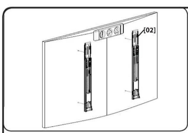 SANUS LL11B3 - 1-2 Attach Brackets to a TV with a fl at back - 5