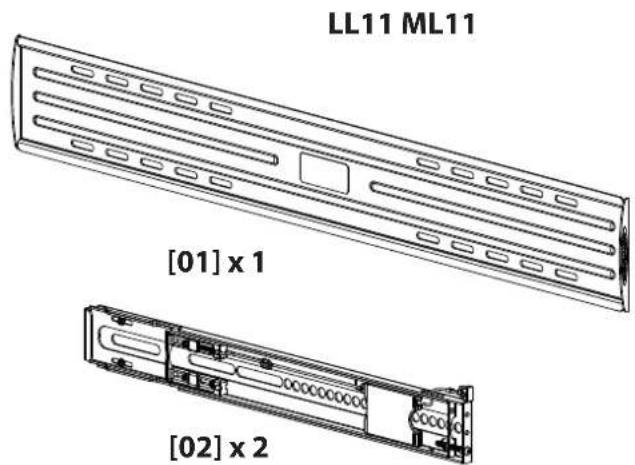SANUS LL11B3 - Supplied Parts and Hardware - 1