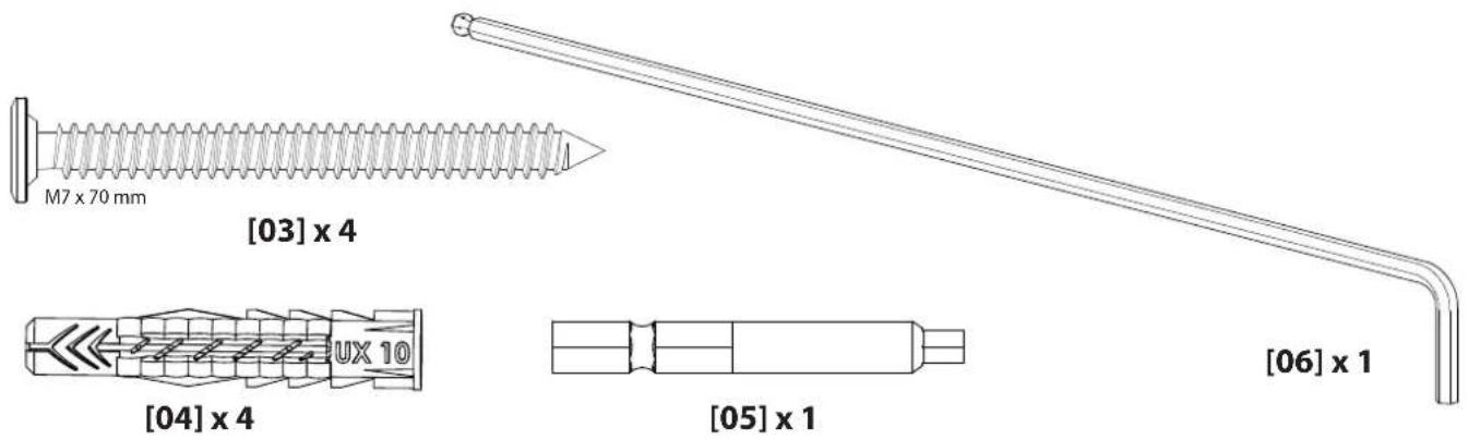 SANUS LL11B3 - Supplied Parts and Hardware - 3