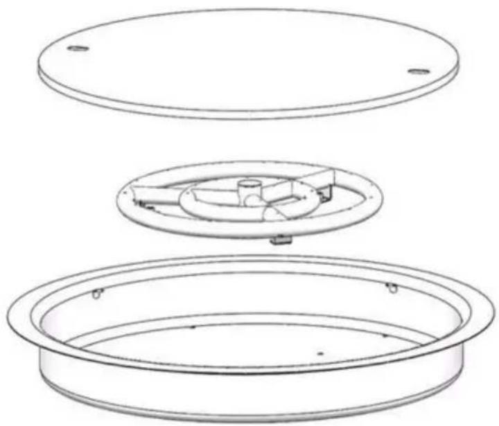 Vevor 1050268 - VUURPLAATS BRANDER/PAN - 1