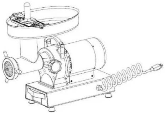 Vevor 1A-EG808 - e 12 Tritacarne - 1
