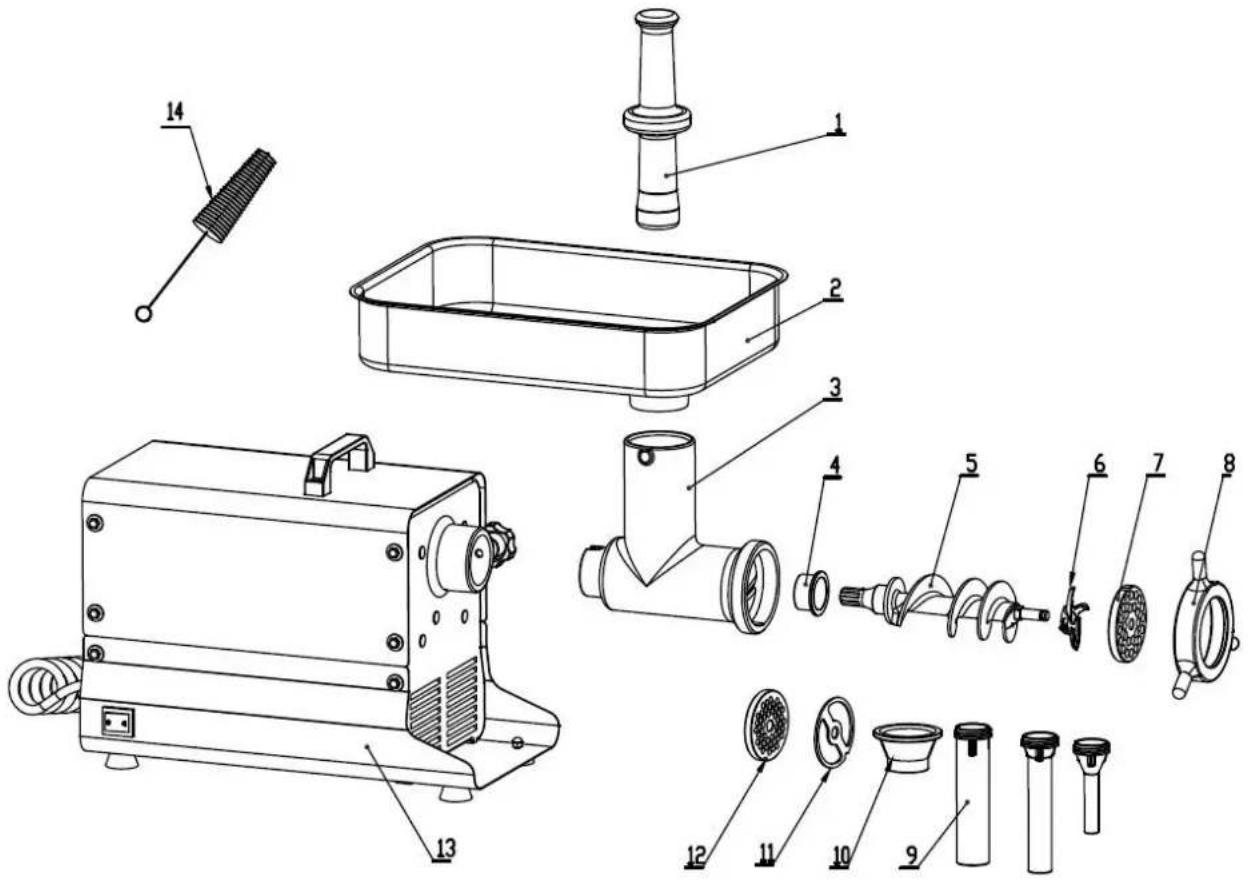 Vevor 1A-EG132 - PARTS LIST - 3