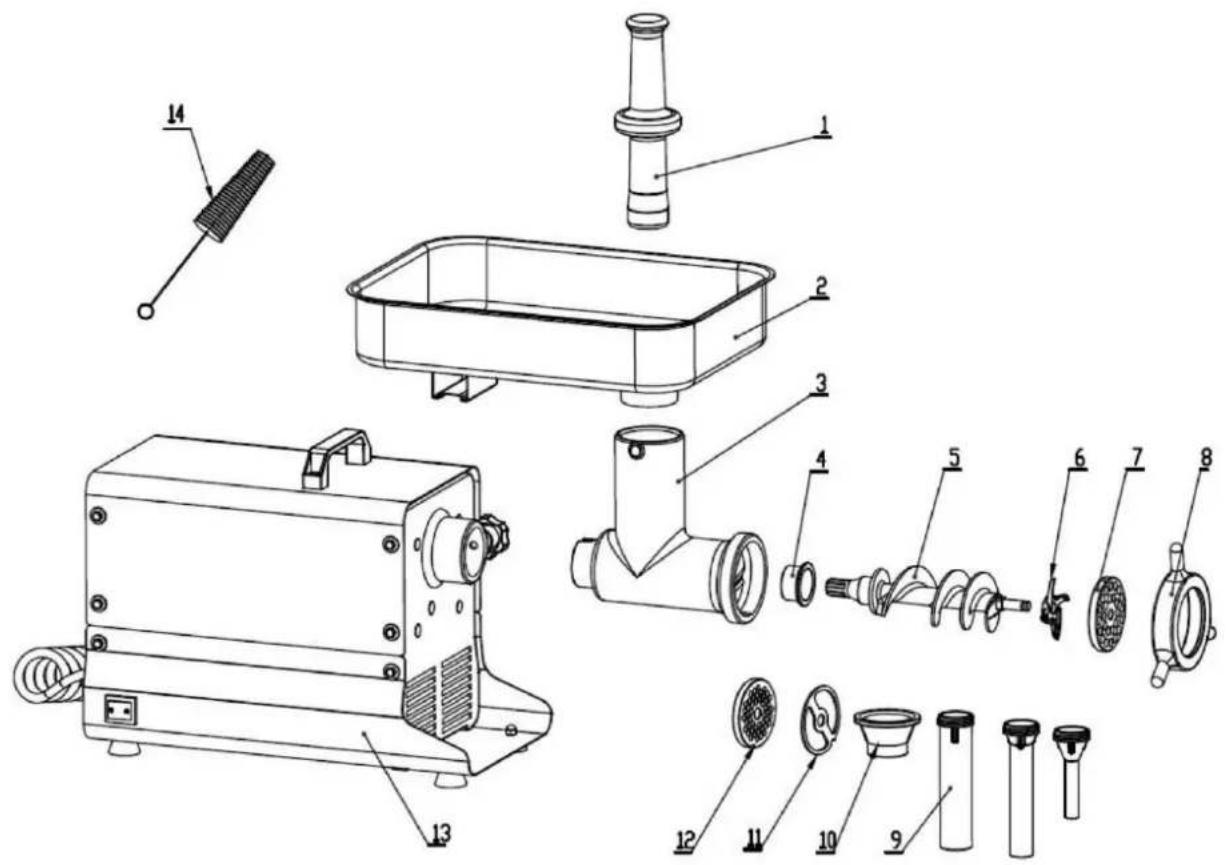 Vevor 1A-EG132 - TEILELISTE - 3
