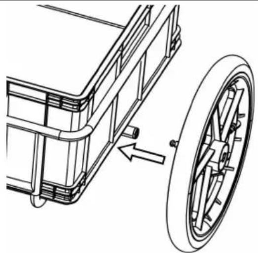 Vevor 20315 - A Het bevestigen van de wielen - 1