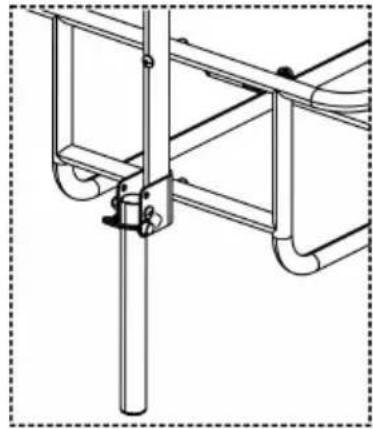 Vevor 20315 - Releasing the Support leg - 2