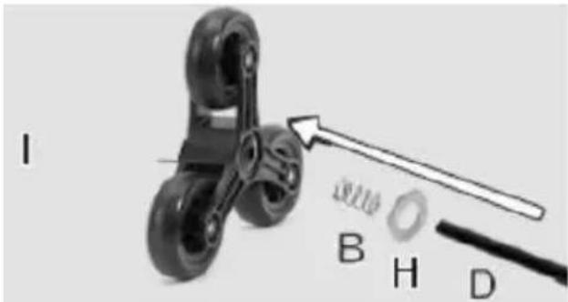 Vevor 2024DB - Assemble the rear wheels: - 2
