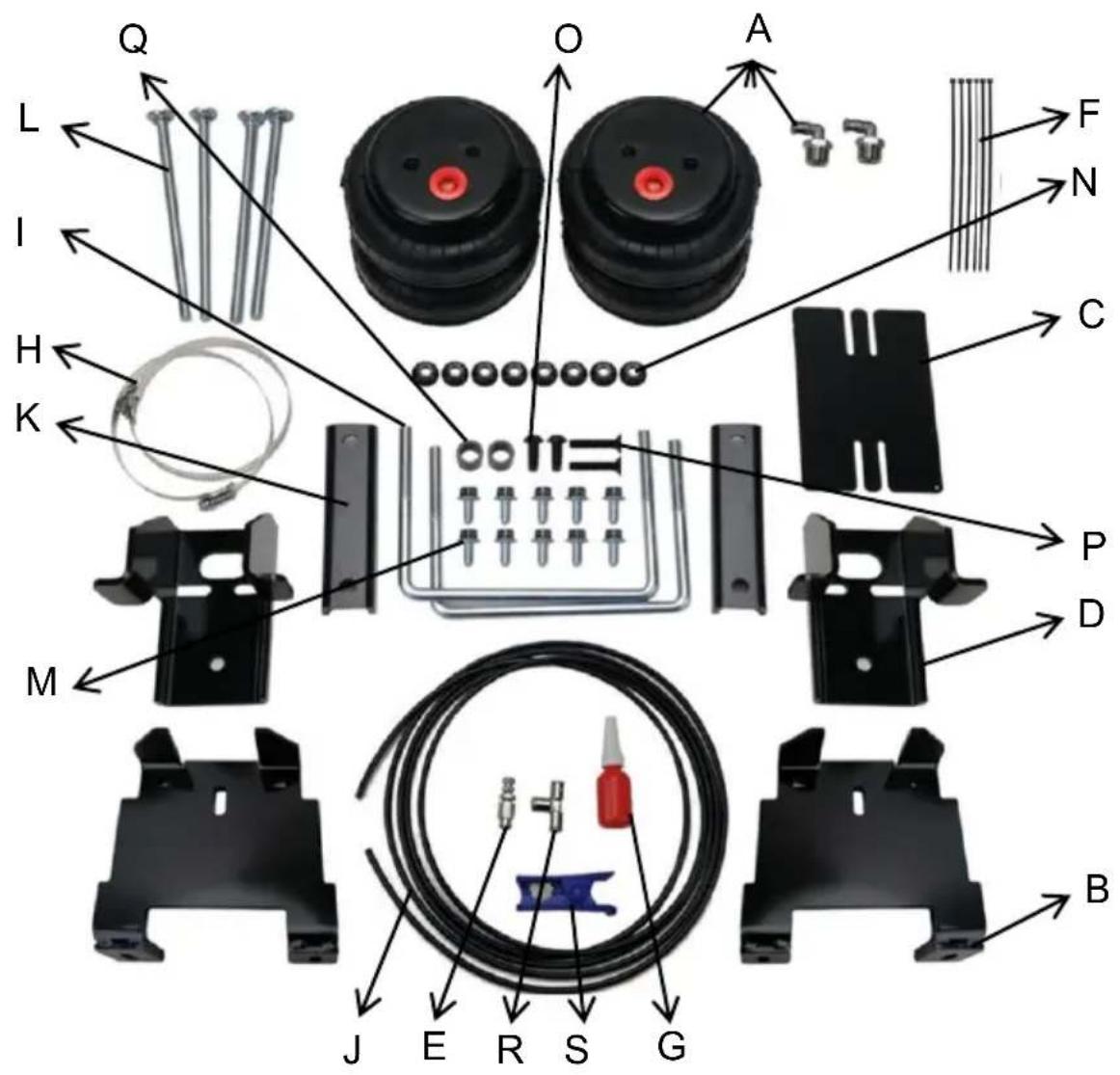 Vevor 7X1232 - PARTS LIST - 1