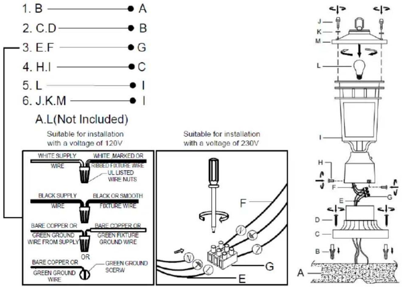 Vevor 9244S - ASSEMBLY & INSTALLATION INSTRUCTIONS - 1