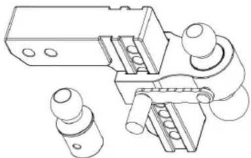 Vevor AL-2-DROP8 - BALL MOUNT HITCHES - 4