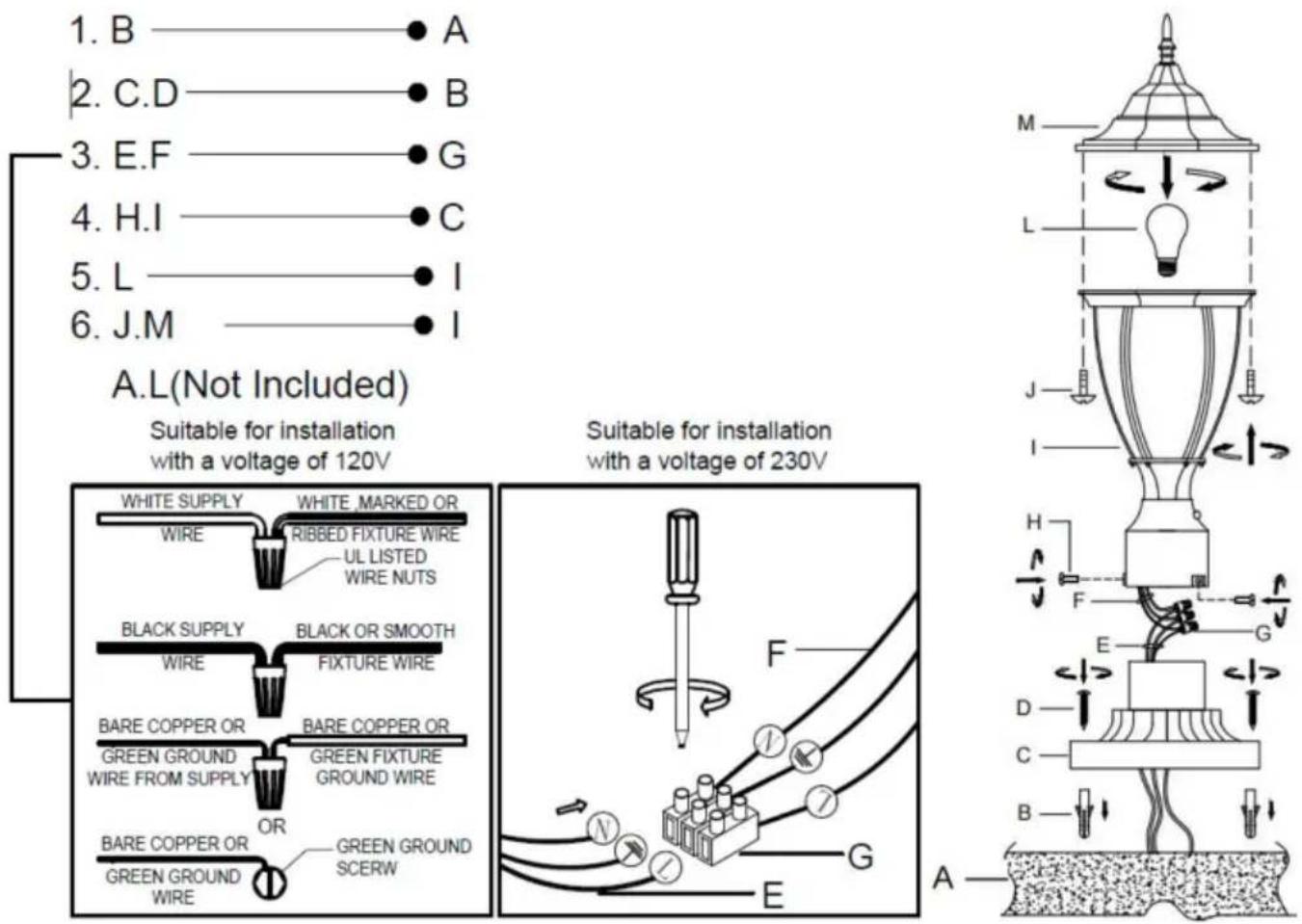 Vevor 3066 - MONTERING OCH INSTALLATIONSINSTRUKTIONER - 1