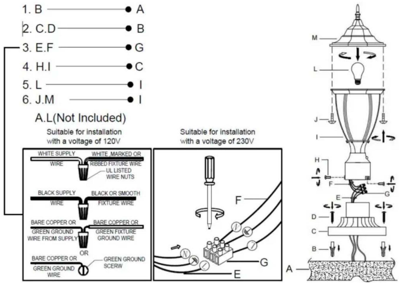 Vevor 3066 - MONTAGE- EN INSTALLATIE-INSTRUCTIES - 1