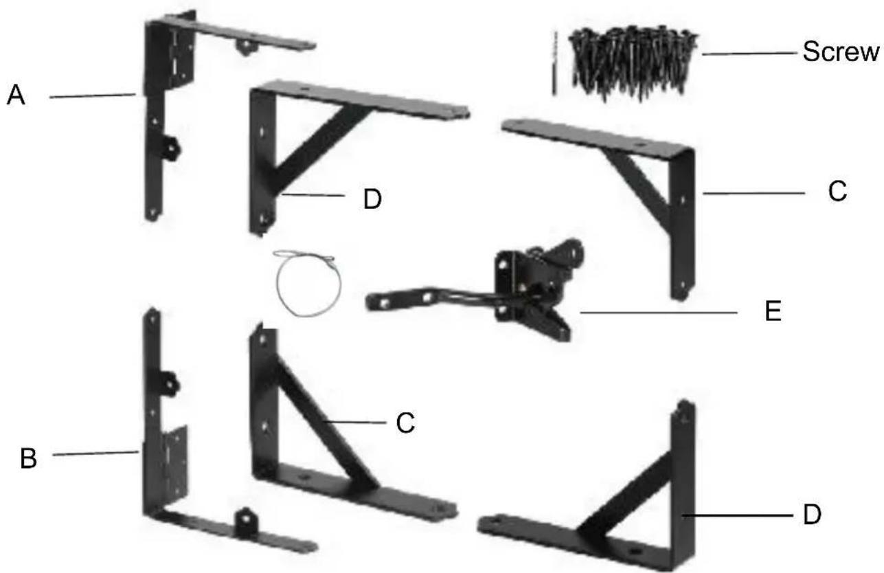 Vevor A70002102 - PRODUCT STRUCTURE - 1