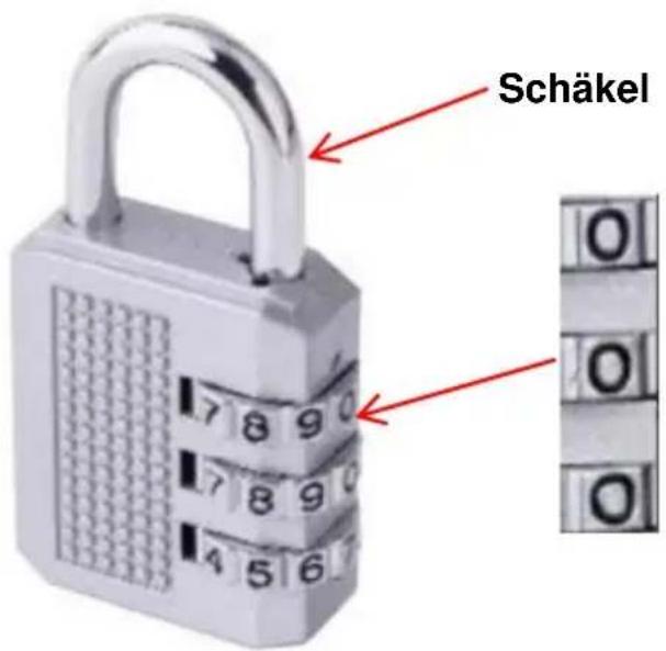 Vevor 6601 - ANLEITUNG FÜR DAS CODIERTE SCHLOSS Das Schloss - 1