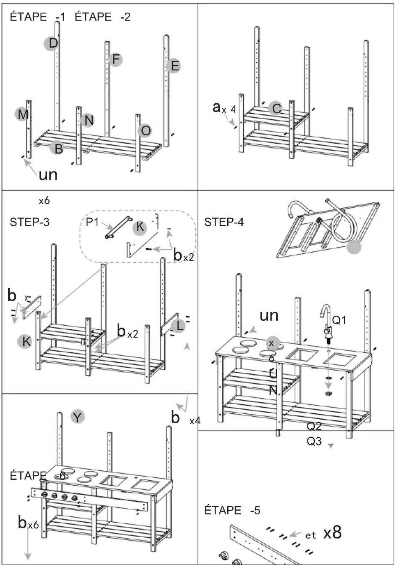 Vevor AC8282 - Étapes d'installation - 1