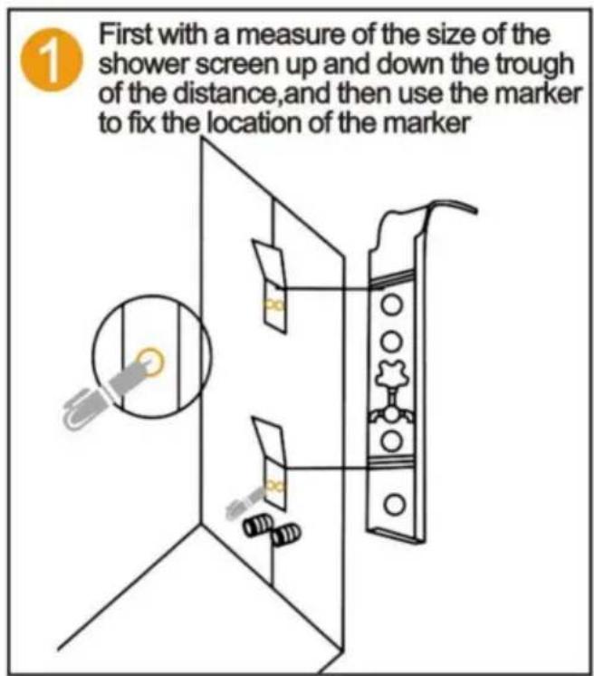 Vevor 8004FL - DOUCHE PANEEL SERIE INSTALLATIESCHEMA - 1