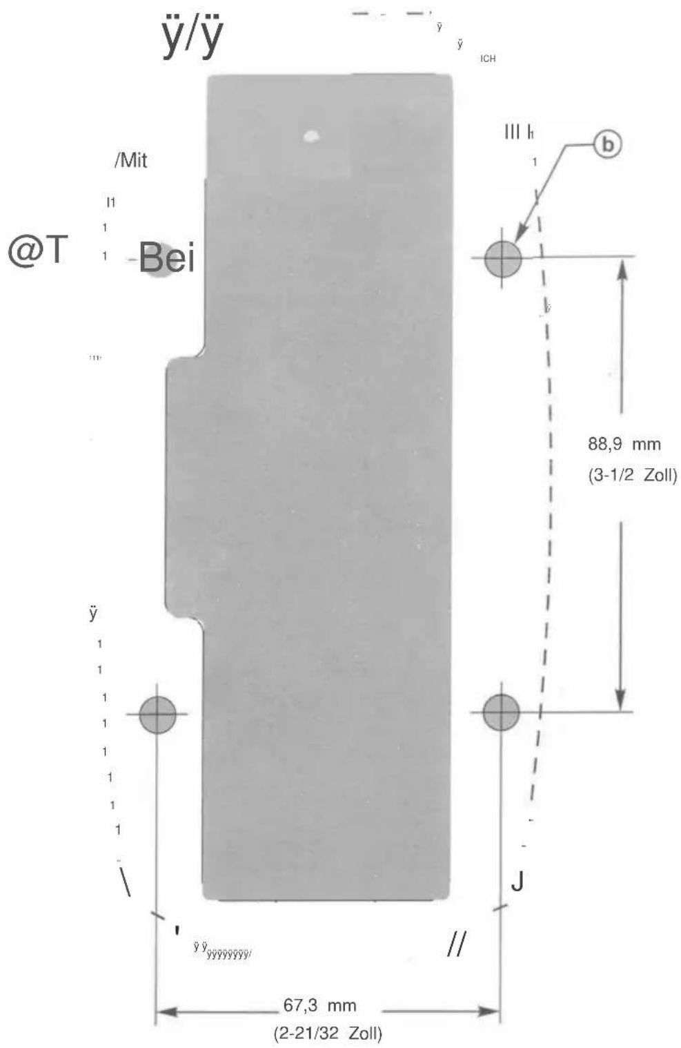 Vevor 8M0059686 - Einzelgriff-Montageschablone - 1