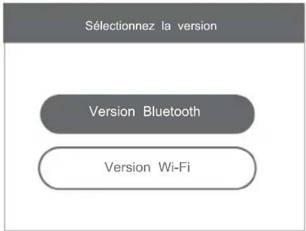 Sélectionnez la version Version Bluetooth Version Wi-Fi