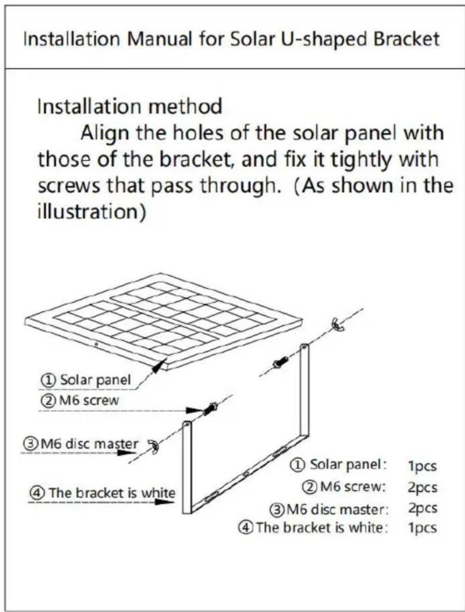Vevor 30W - Étapes d'installation : - 1