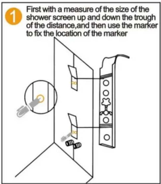 Vevor 8015FL - SCHÉMA D'INSTALLATION DE LA SÉRIE DE PANNEAU DE DOUCHE - 1