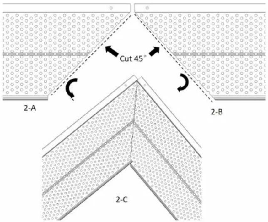 Vevor 5in-104 - • OUTSIDE CORNER/MITER - 1