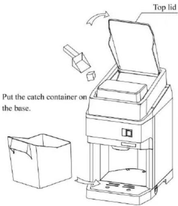 Vevor BY-288G - Install the ice shaver like as below - 3