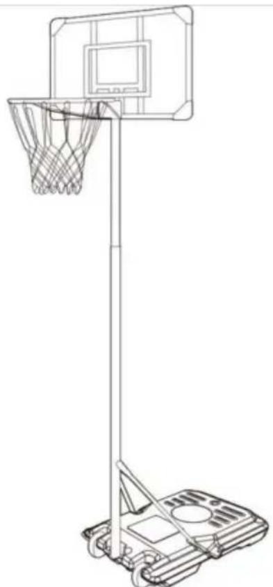 Vevor BCP0182 - SUPPORTO PER CANESTRO DA BASKET - 1