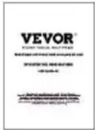 Vevor BP-08-2 - PARTS LIST - 3