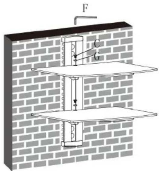Vevor CS202 - STEP4: INSTALLING THE GLASS SHELF - 1