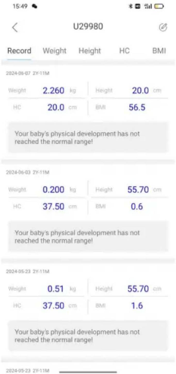 Vevor B18H - Step 4: setting weight and height unit, choose the un you need - 5