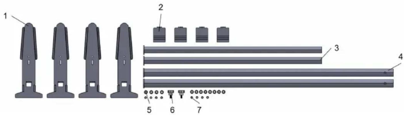 Vevor BYCD-004 - Product structure diagram - 1