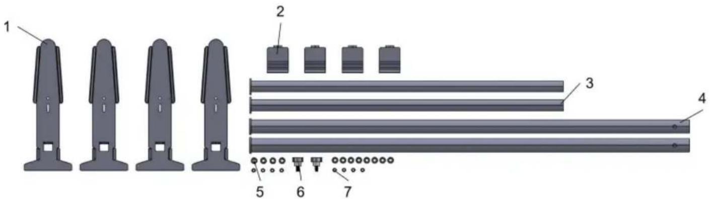 Vevor BYCD-004 - Produktstrukturdiagramm - 1