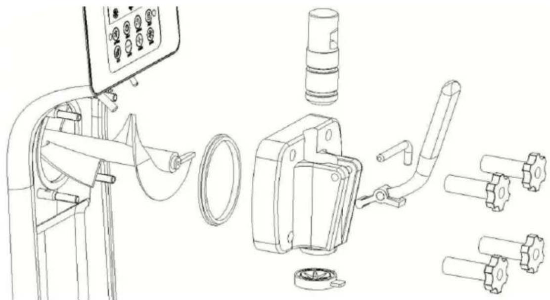 Vevor BQL-9200STA - Assembly of outlet valve: - 1