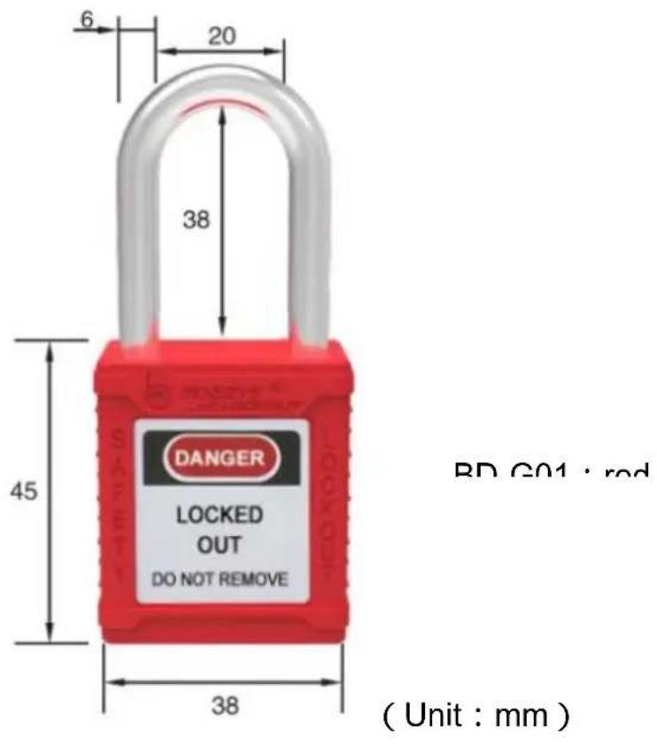 Vevor BD-X07-D41 - SAFETY PADLOCK - 2