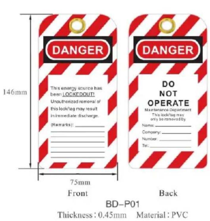 Vevor BD-X07-D41 - LOCKOUT TAGOUT - 1
