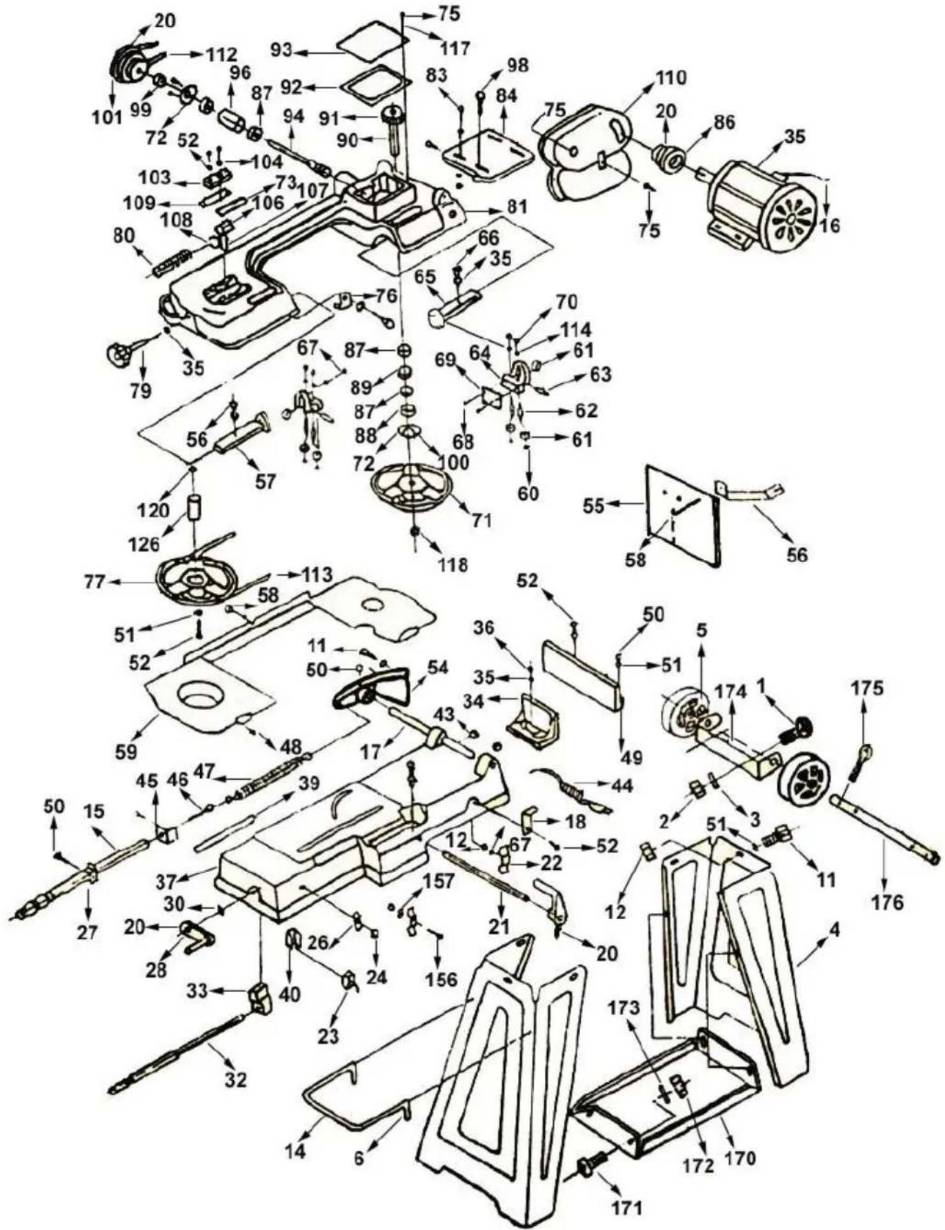 Vevor BS-115 - Pasos para el montaje: - 3