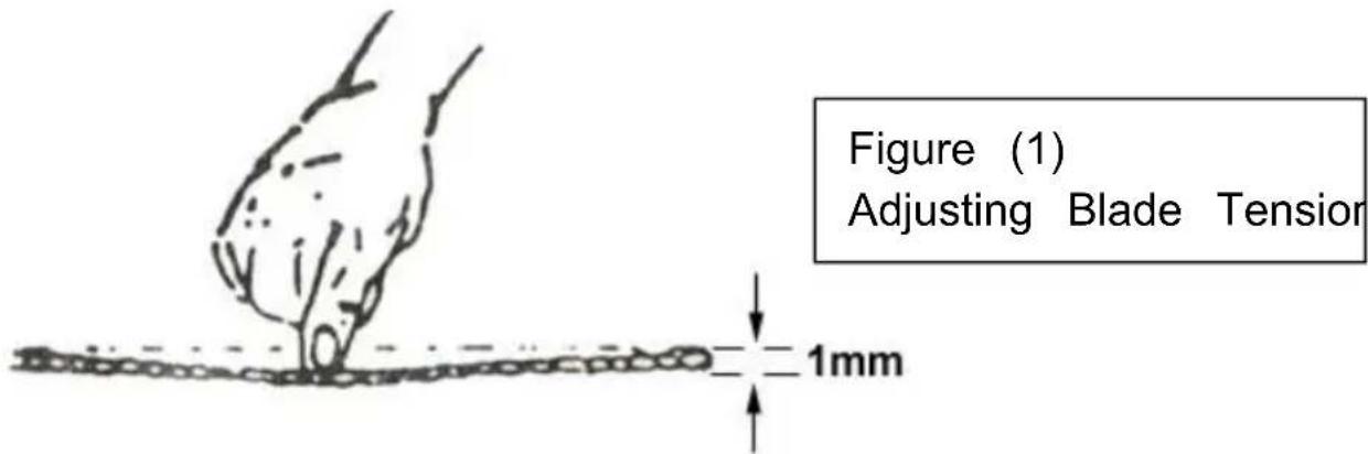 Vevor BS-115 - ADJUSTING BLADE TENSION - 1