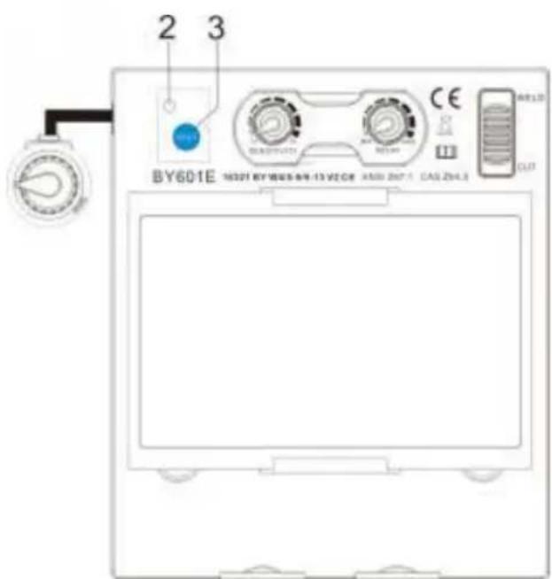 Vevor BY601E - Pulsante di reset e indicatore di batteria scarica - 1
