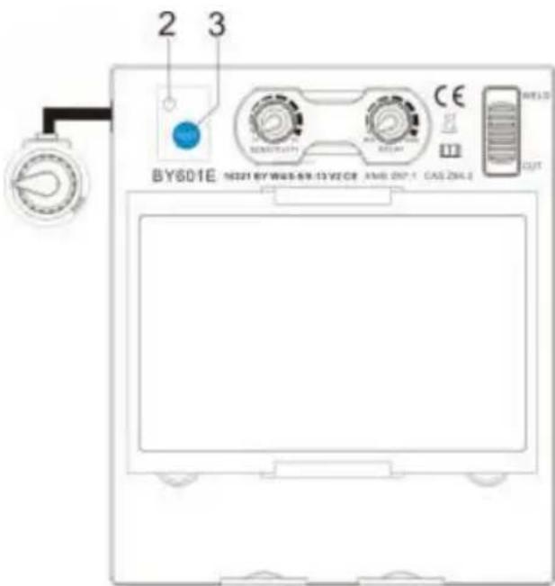 Vevor BY601E - Reset-Taste und Anzeige für niedrigen Batteriestand - 1