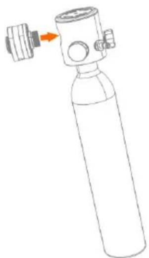 Vevor C300PLUS - How to install a mini scuba tank? - 6