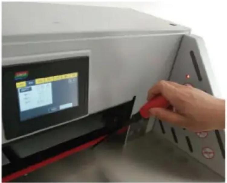 Vevor E490T - - Blade adjustment - 1