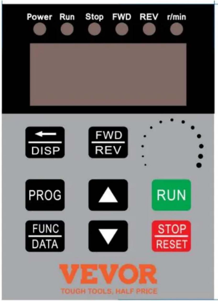 Vevor AT1-4000X - Operation panel - 1