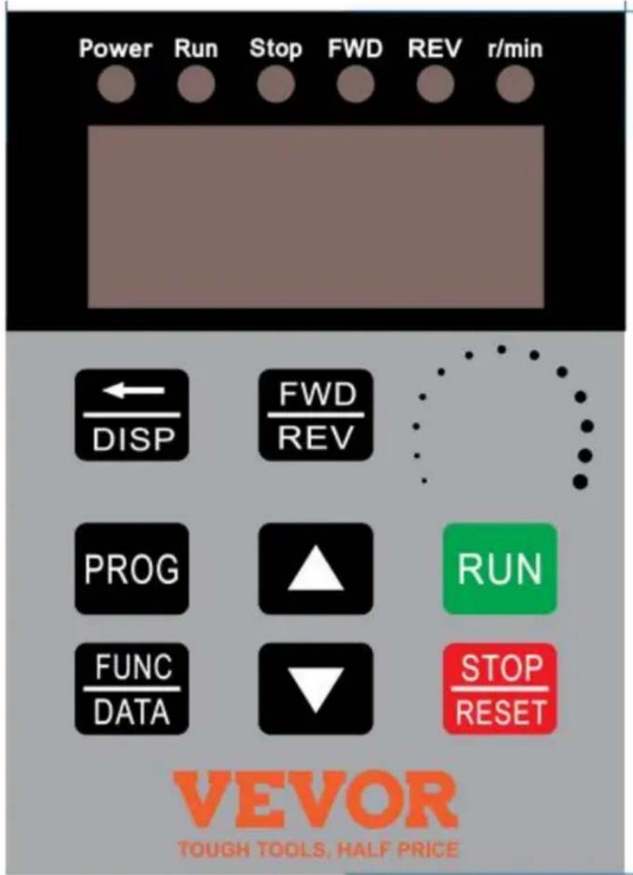 Vevor AT1-4000X - Panel operacyjny - 1