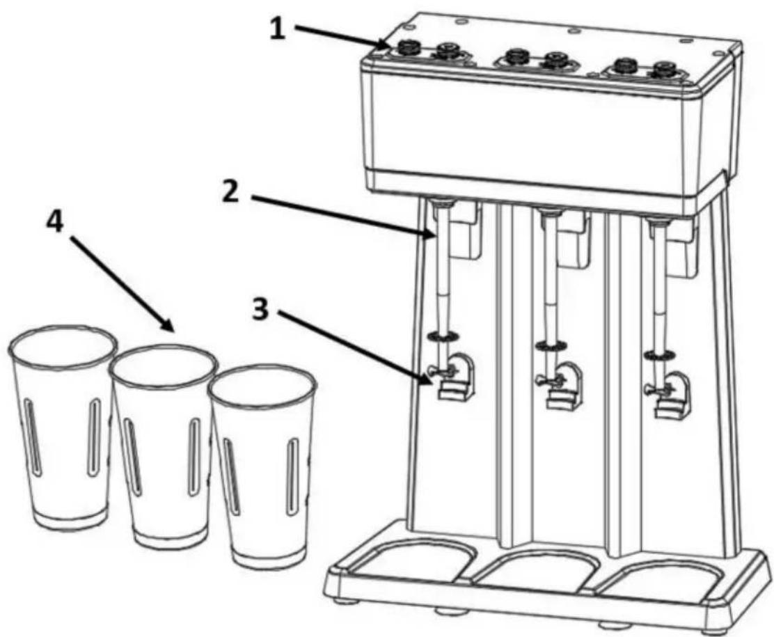 Vevor DM12-U - TEILE UND FUNKTION - 1